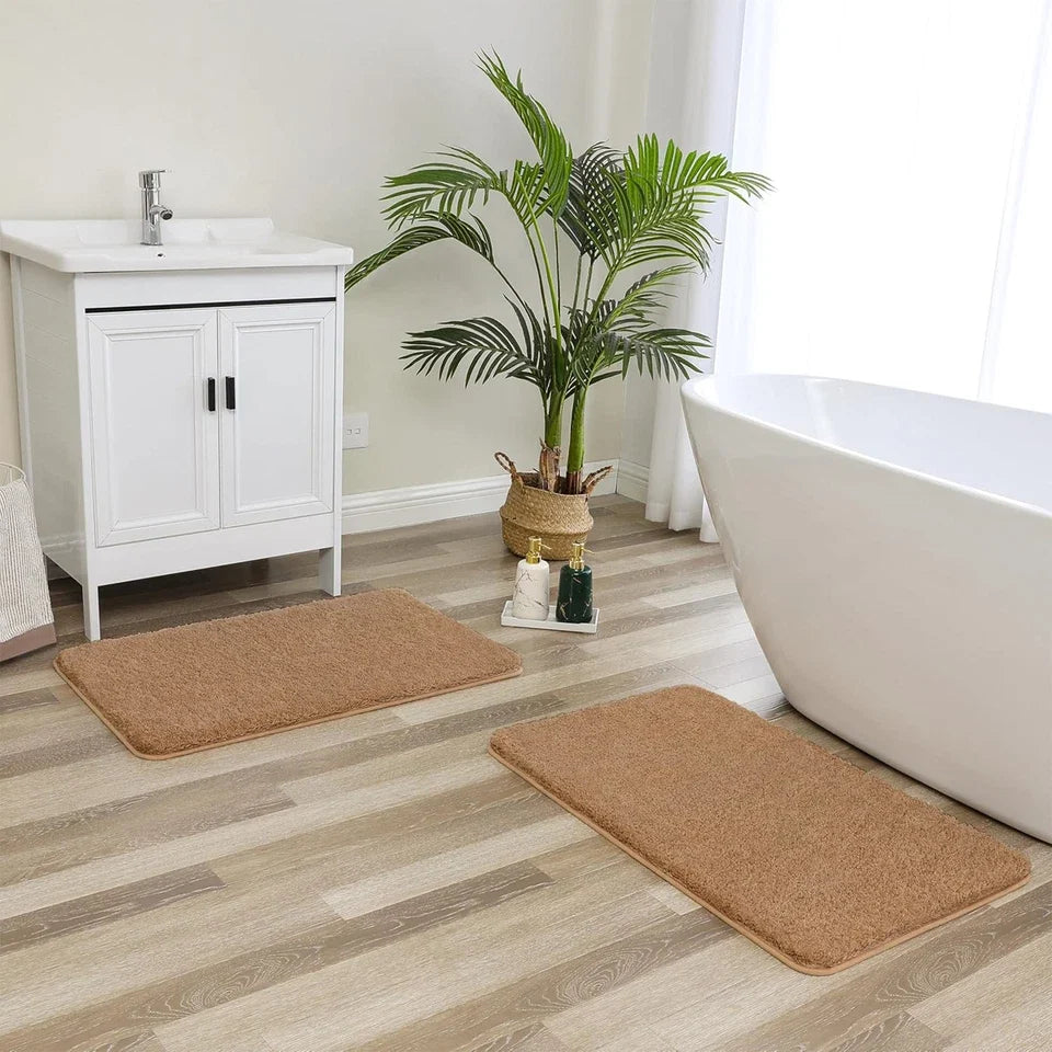 Fluffy Microfibre Door Mats, Set of 2 – 50 x 80 cm, Two Colours, Non-Slip - photo 4