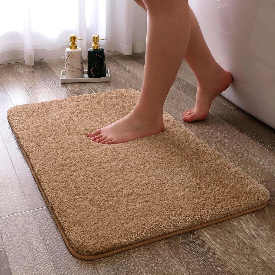 Fluffy Microfibre Door Mats, Set of 2 – 50 x 80 cm, Two Colours, Non-Slip - photo 2