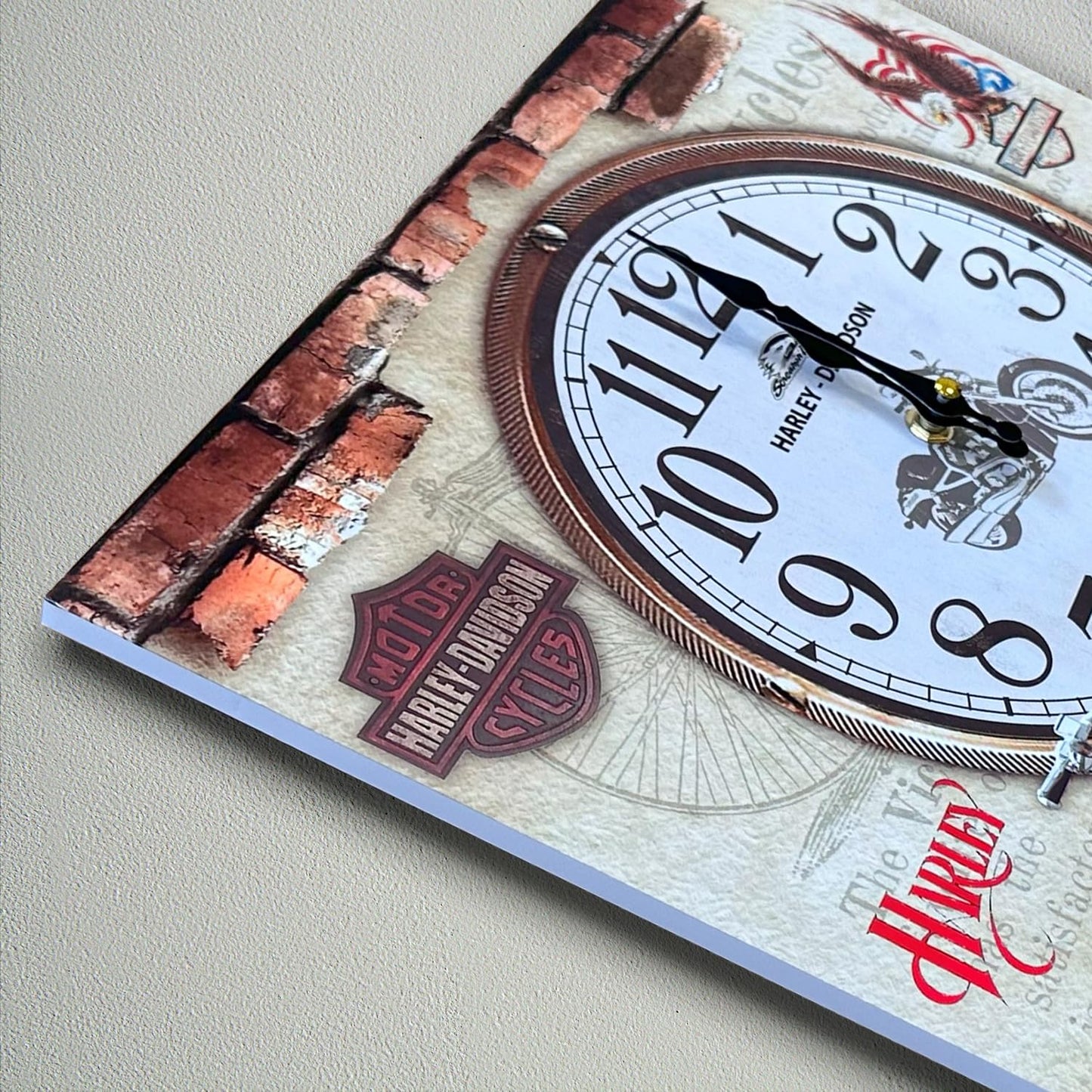Vintage Wall Clock Decorative Painting Frame Clock ~1245