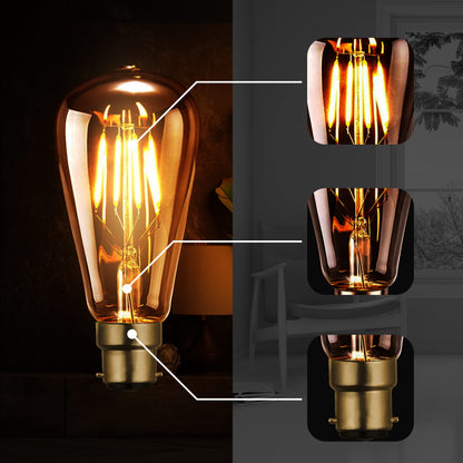 LED Edison Vintage Bulbs, B22 LED Light Bulb ~ 1332