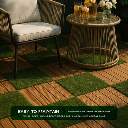 grass balcony patio turf tiles