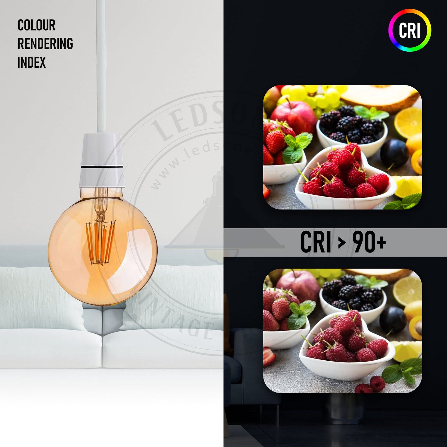 LED Dimmable E27 Screw Light Bulb Globe shape ~1326