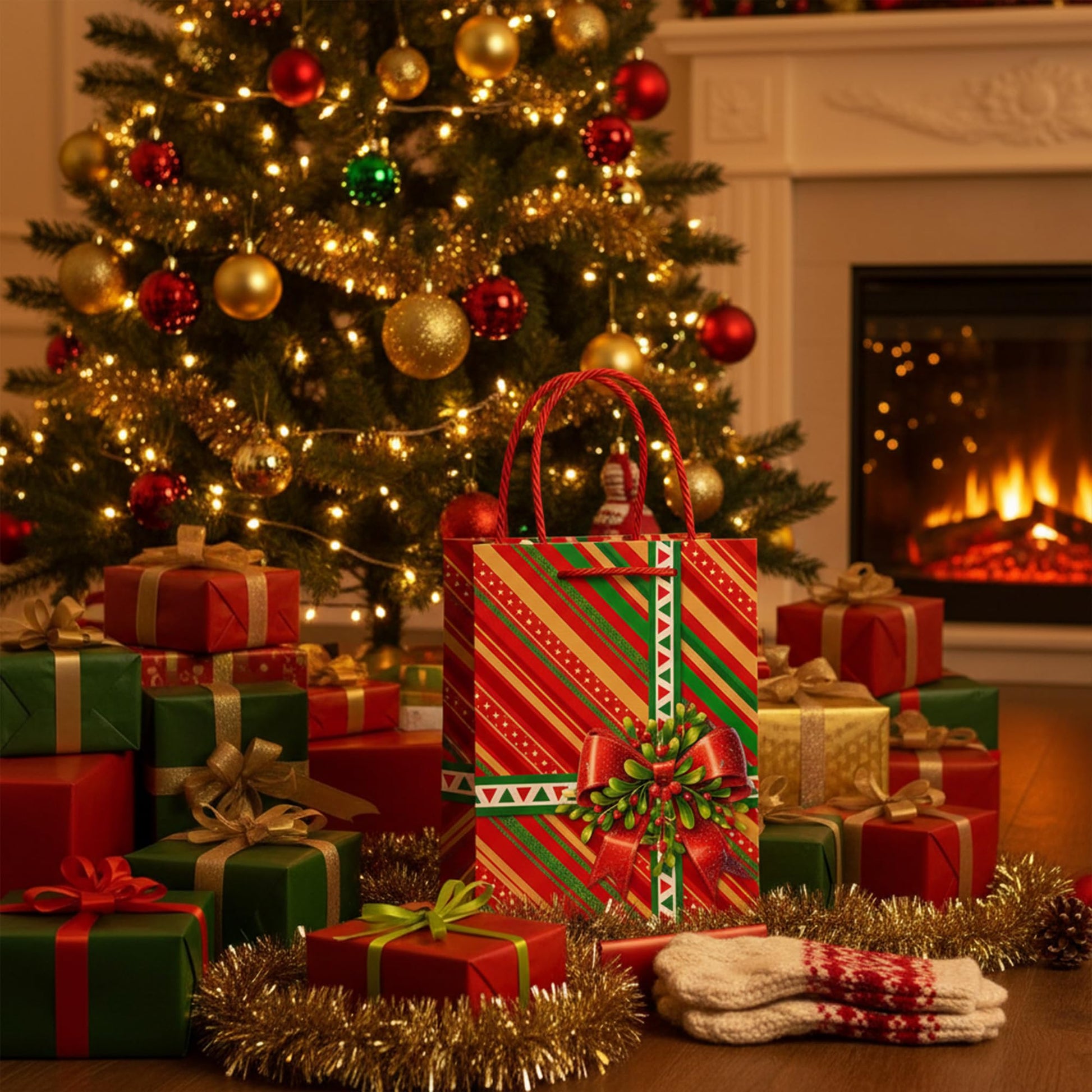 bag gift large christmas littl