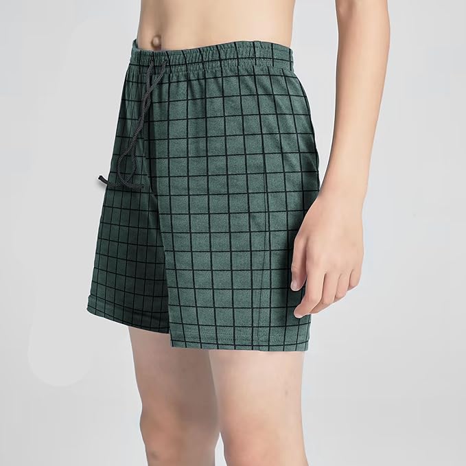 Assorted Men Woven Cotton Boxers Loose Fit Comfortable Shorts ~1312