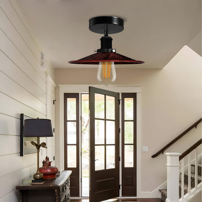 Modern Semi-Flush Mount Industrial Ceiling Light - 1336