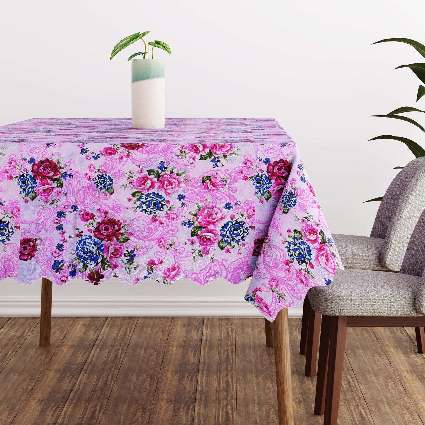 Modern 150x110 cm Rectangular Printed Polyester Tablecloth ~1238