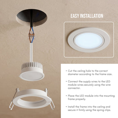 9W GU10 LED Downlight Module Cool White 6400K COB Lamp - photo 5