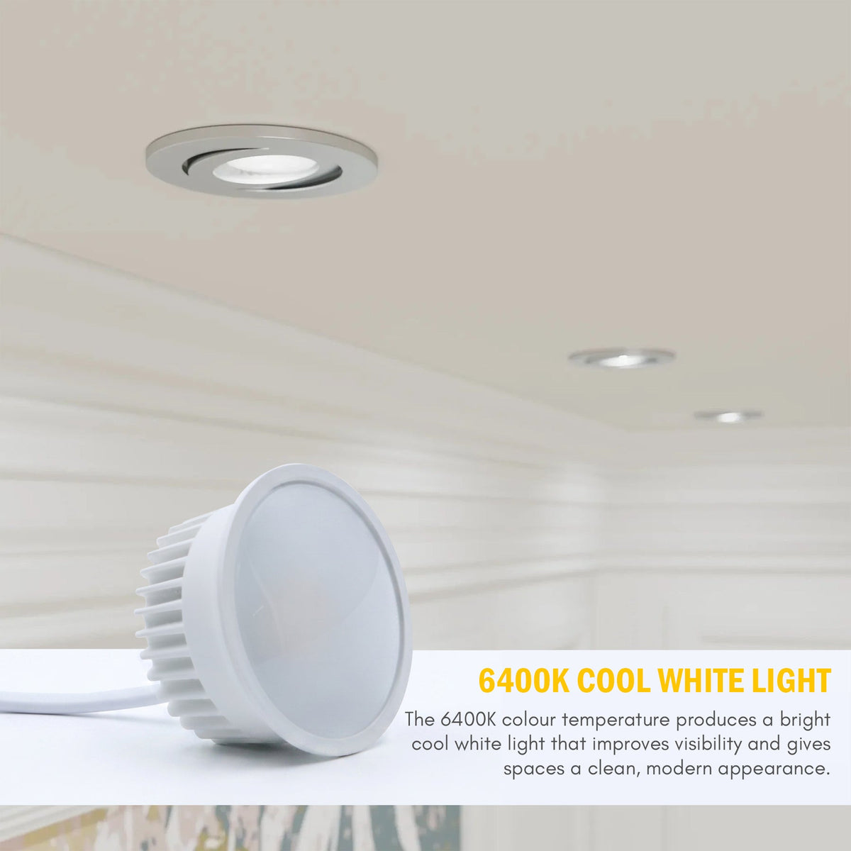 9W GU10 LED Downlight Module Cool White 6400K COB Lamp - photo 7