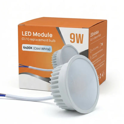 LED Downlight Module 9W – Cool White 6400K, Replaces GU10 / MR16
