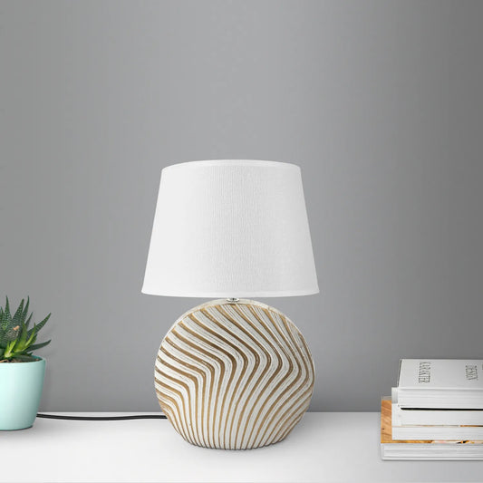 Ceramic Wave Line Table Lamp