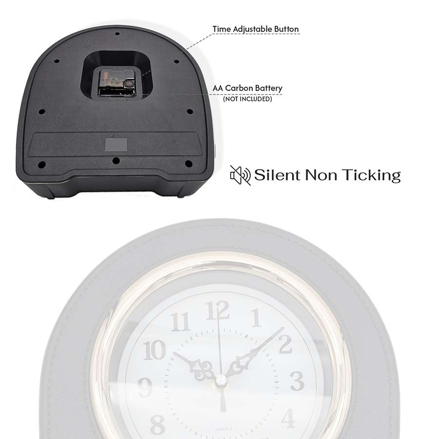 Battery Operated  Mantel Silent Table Clock