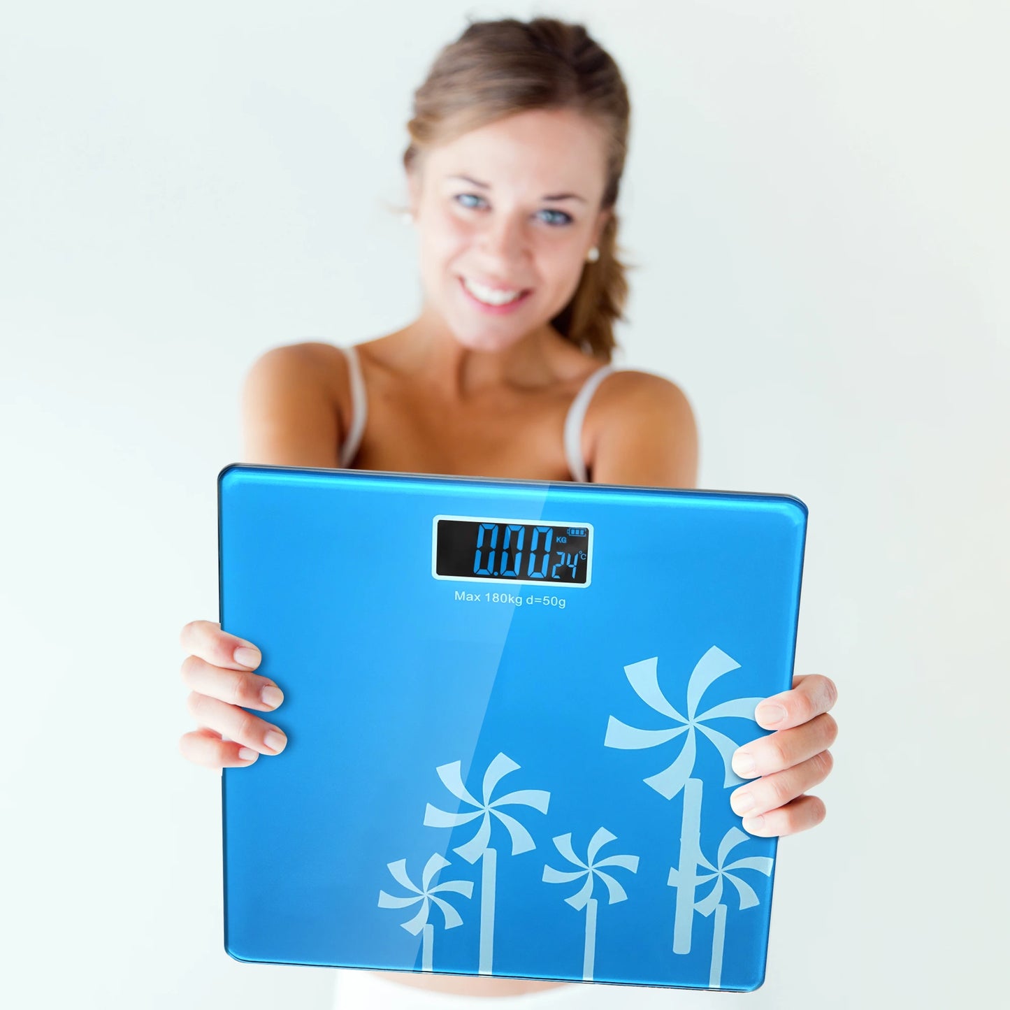 Portable digital bathroom scale