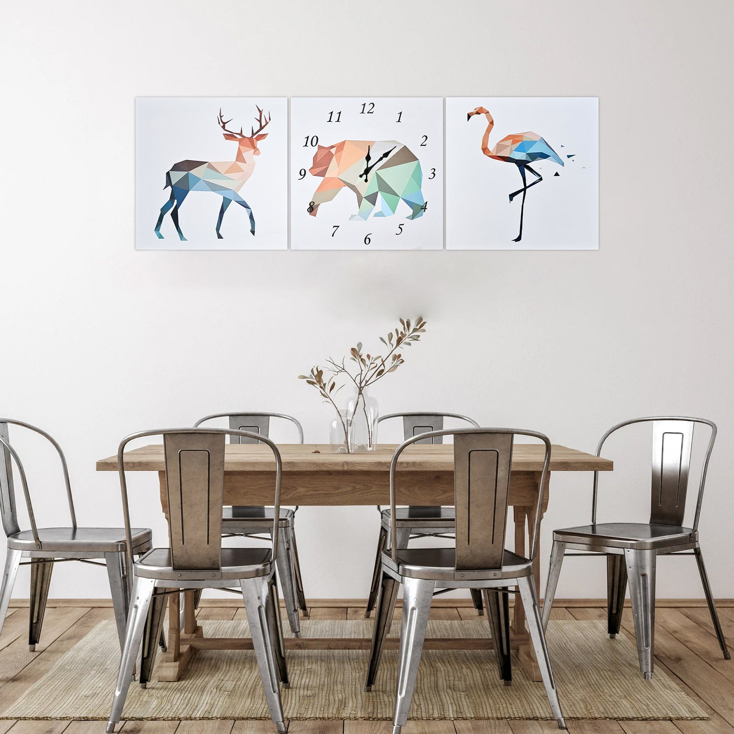 Animal Painting Wall Clock