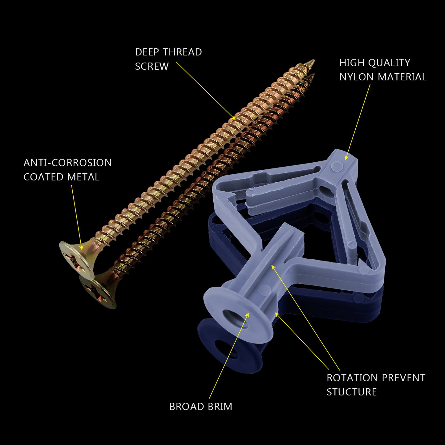 drywall wall anchors | easyfix hollow wall anchors