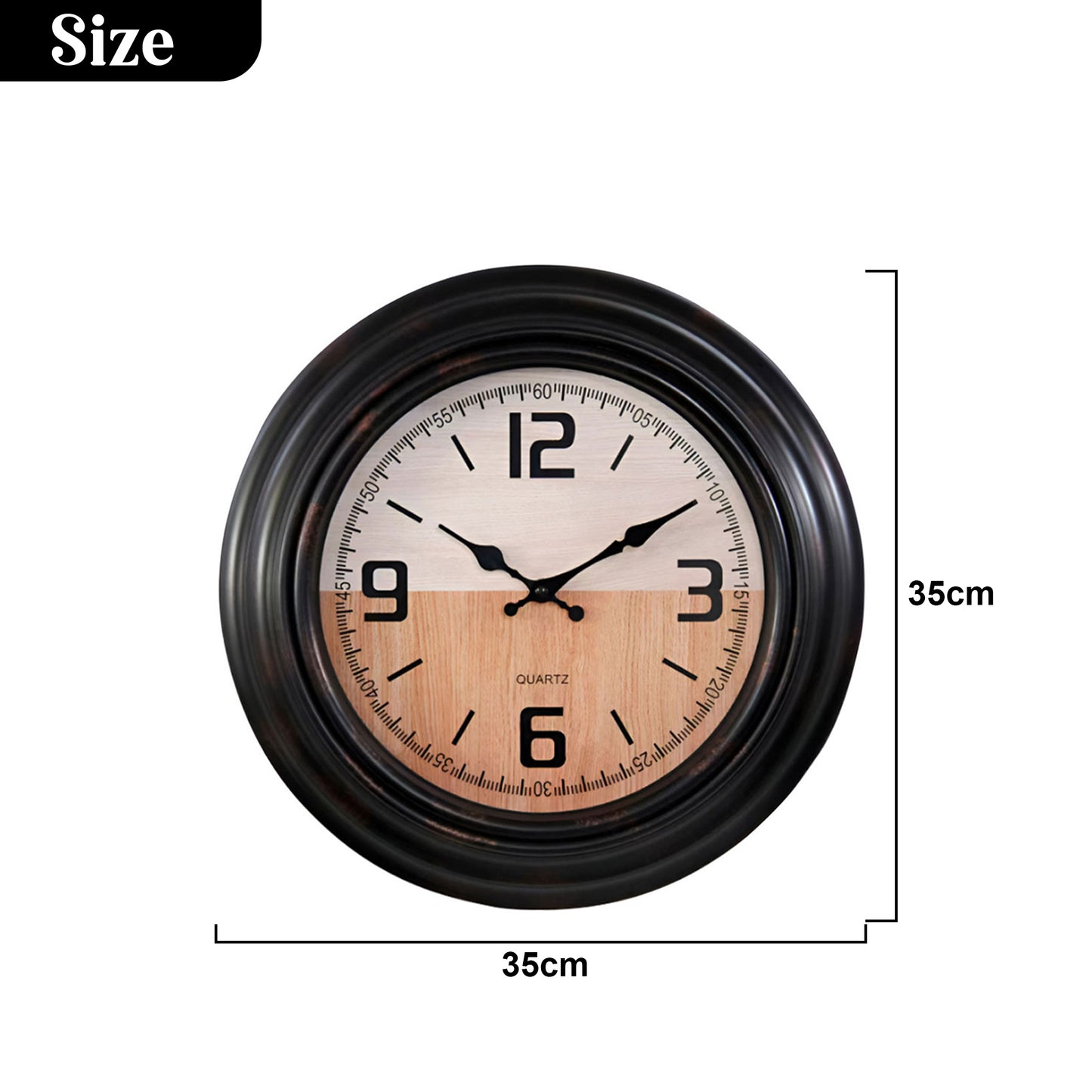 Retro wall clocks for living room