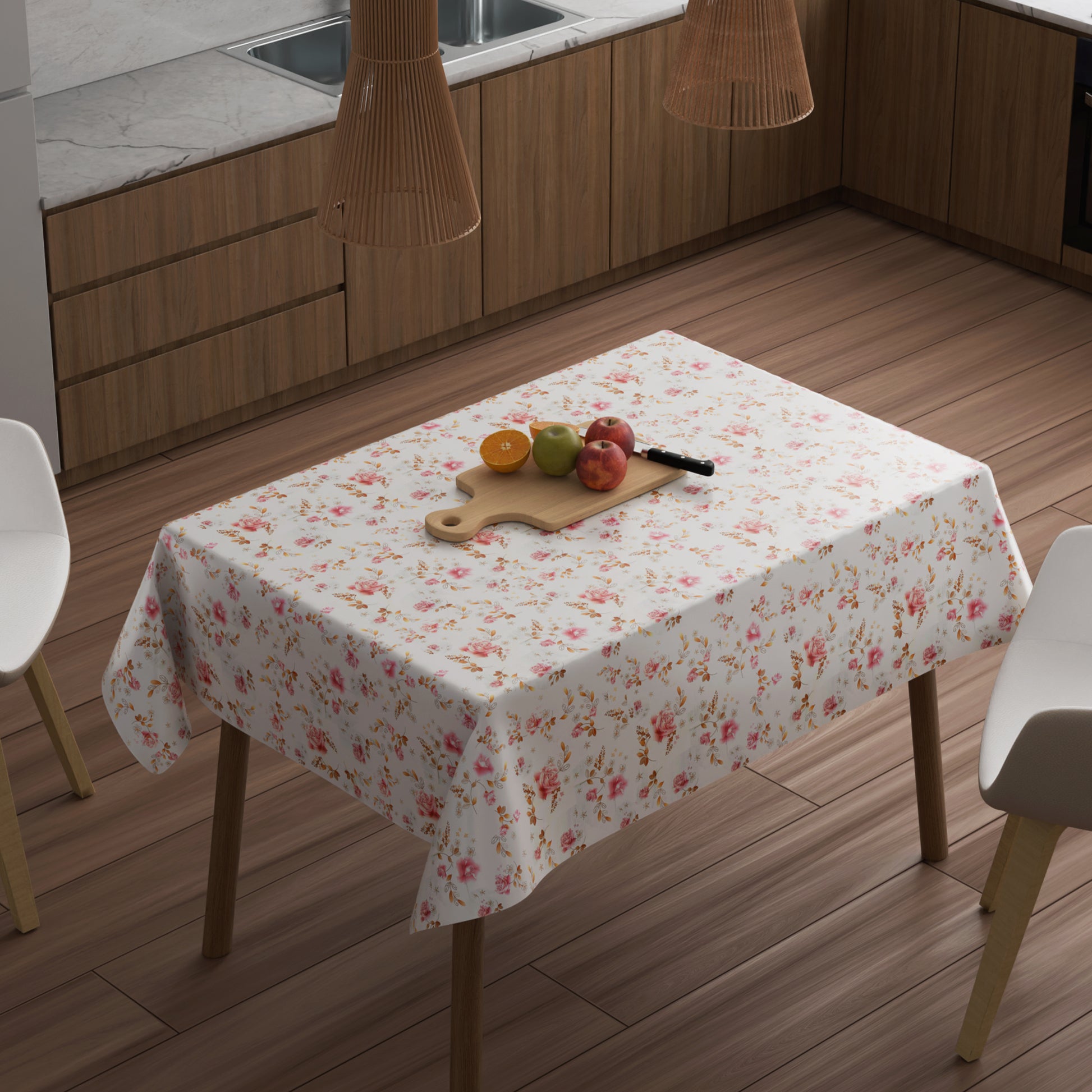 Vintage floral tablecloth