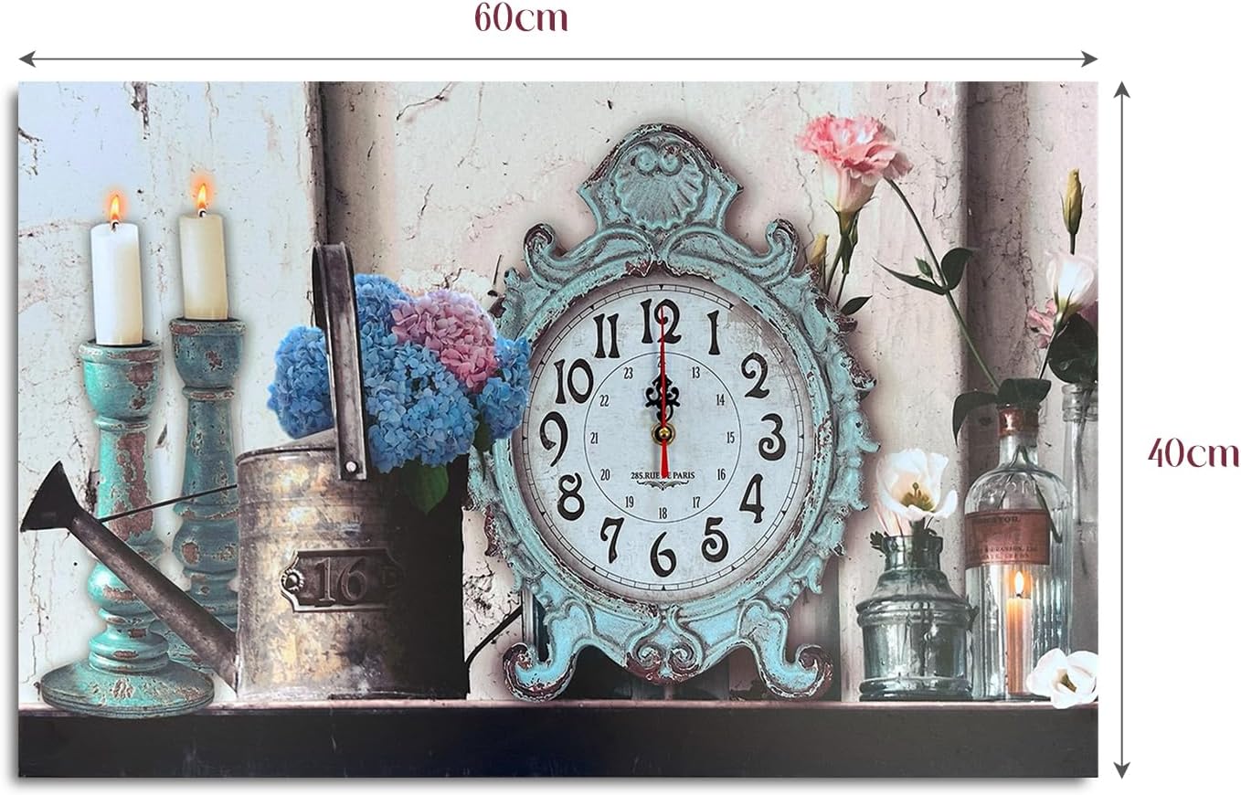 Wall clock with decor