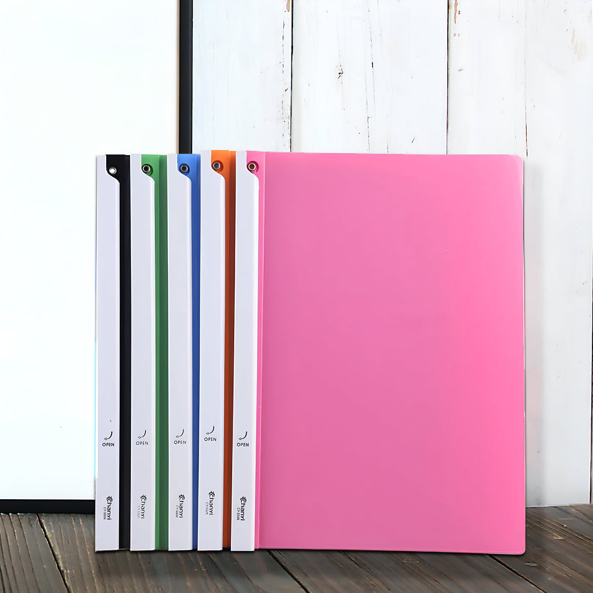 A4 Rotating Clip Report Folders – Pack of 6, Choice of 6 Colours