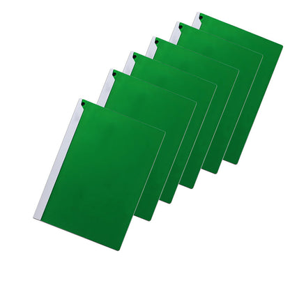 A4 Rotating Clip Report Folders – Pack of 6, Choice of 6 Colours - Green