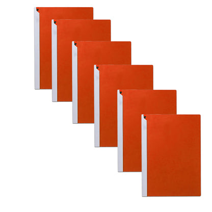 A4 Rotating Clip Report Folders – Pack of 6, Choice of 6 Colours - Orange