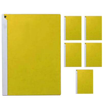 A4 Rotating Clip Report Folders – Pack of 6, Choice of 6 Colours - Yellow