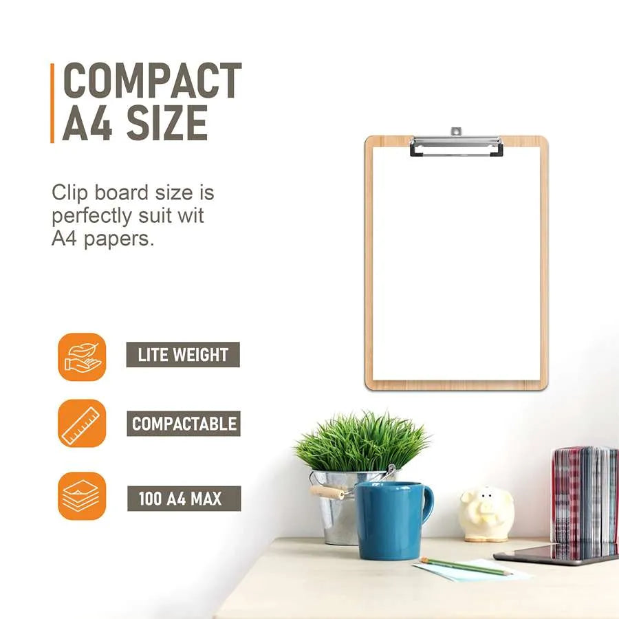 A4 Hardboard Clipboards – Pack of 12, Low-Profile Clip, Hanging Hole - photo 8