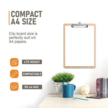 A4 Hardboard Clipboards – Pack of 12, Low-Profile Clip, Hanging Hole - photo 8