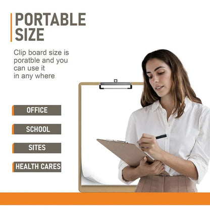A4 Hardboard Clipboards – Pack of 12, Low-Profile Clip, Hanging Hole - photo 3