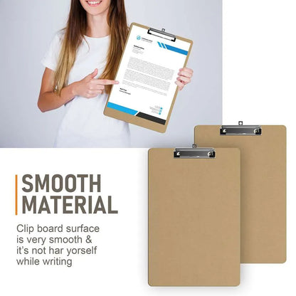 A4 Hardboard Clipboards – Pack of 12, Low-Profile Clip, Hanging Hole - photo 5