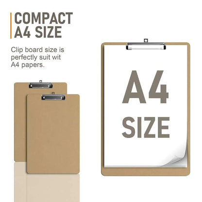 A4 Hardboard Clipboards – Pack of 12, Low-Profile Clip, Hanging Hole - photo 7