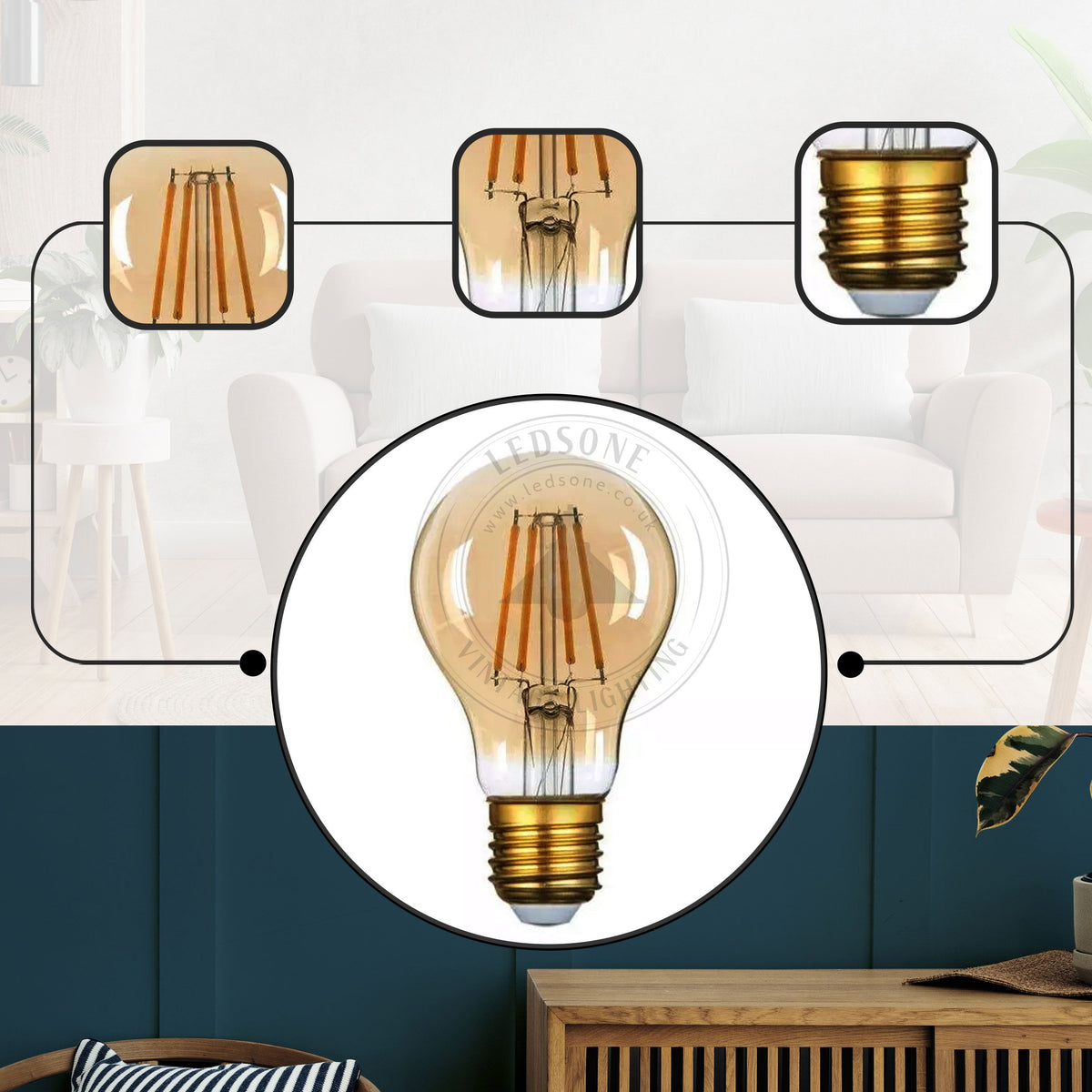 A60 LED Filament Bulb E27 - photo 7