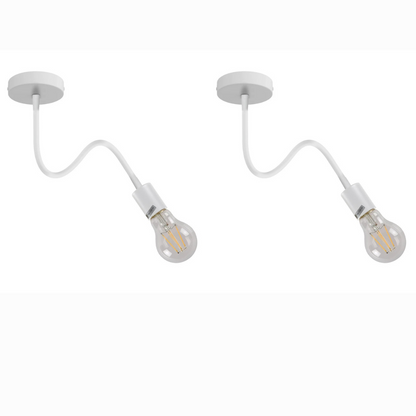 Flexible Gooseneck Wall Light 30 cm – Black or White, E27 - photo 10