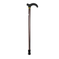 Adjustable Aluminium Walking Stick – Derby Handle, Anti-Slip Rubber Tip