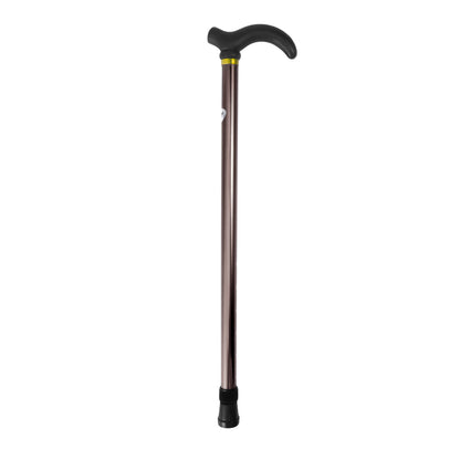 Adjustable Aluminium Walking Stick – Derby Handle, Anti-Slip Rubber Tip