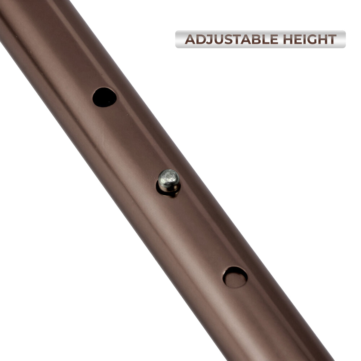 Adjustable Aluminium Walking Stick – Derby Handle, Anti-Slip Rubber Tip - photo 5