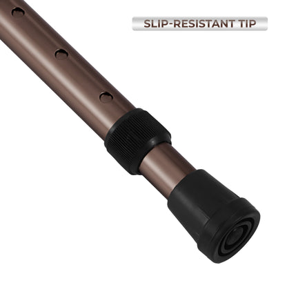 Adjustable Aluminium Walking Stick – Derby Handle, Anti-Slip Rubber Tip - photo 7