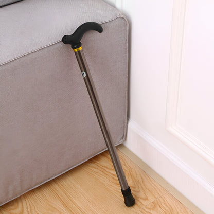 Adjustable Aluminium Walking Stick – Derby Handle, Anti-Slip Rubber Tip - photo 2