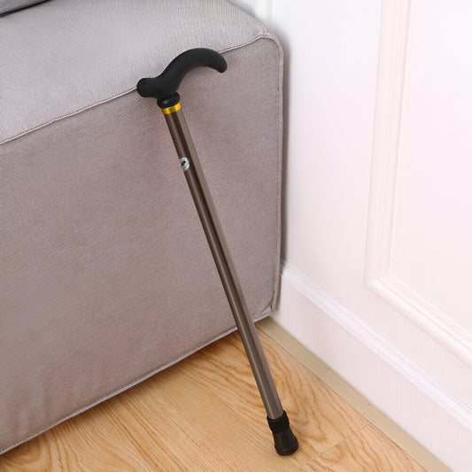Adjustable Aluminium Walking Stick – Derby Handle, Anti-Slip Rubber Tip - photo 2