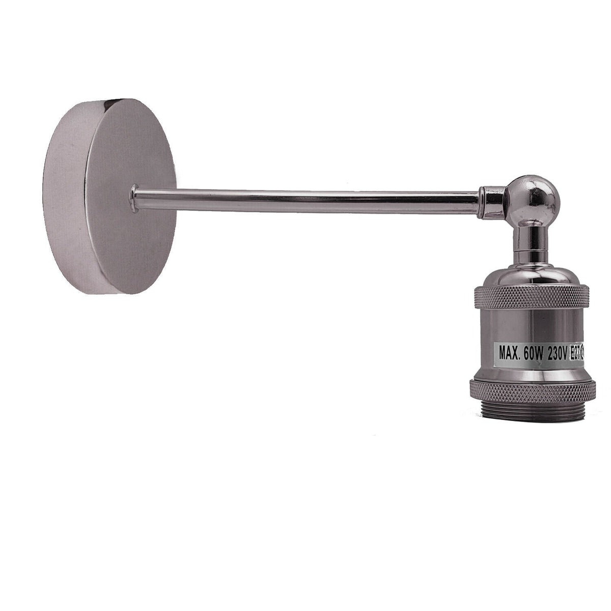 Adjustable Swivel Arm Wall Light with Shade – Black, Chrome, Green Brass, Satin Nickel - photo 28