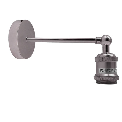 Adjustable Swivel Arm Wall Light with Shade – Black, Chrome, Green Brass, Satin Nickel - photo 28