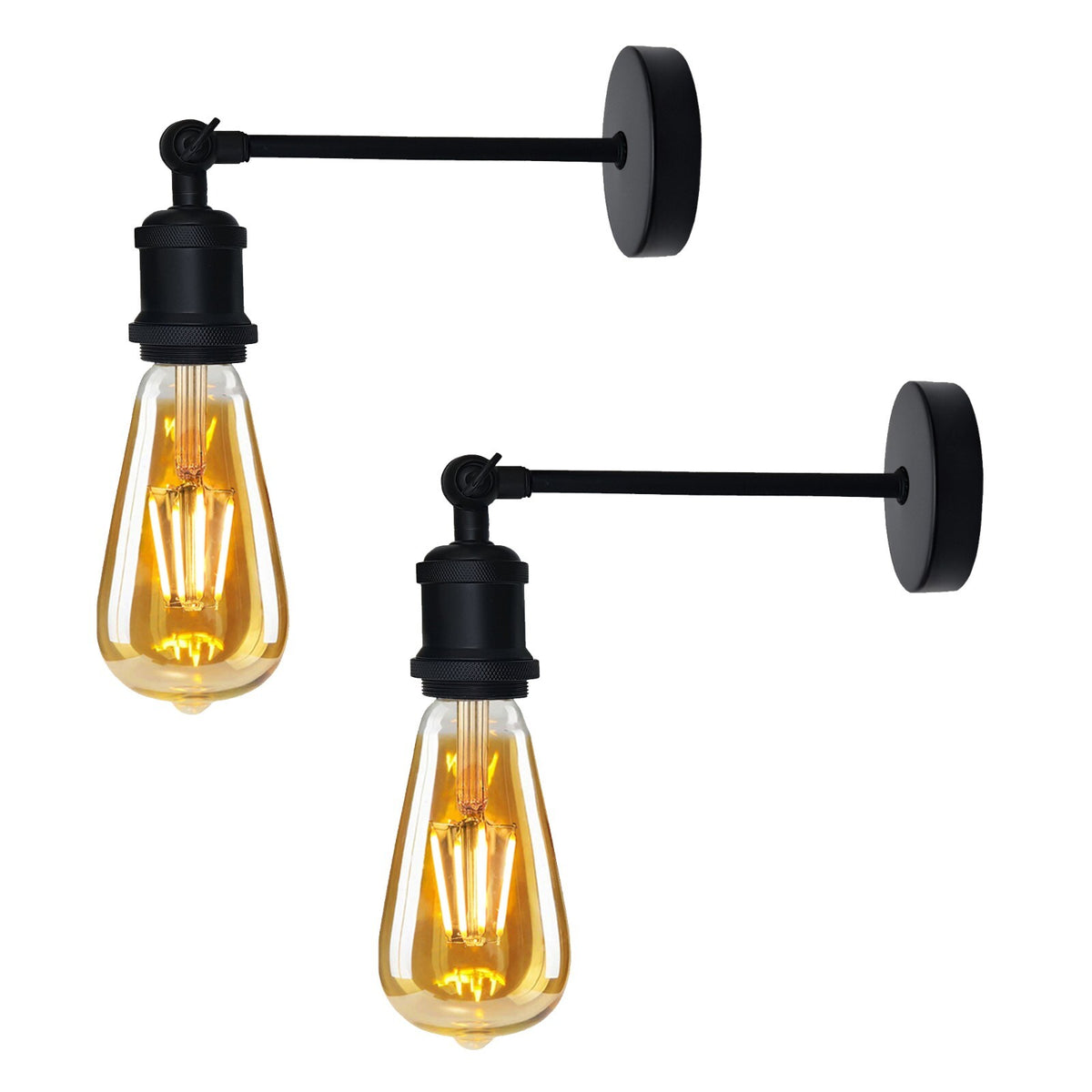Adjustable Swivel Arm Wall Light – Copper, French Gold, Rose Gold, White - photo 7