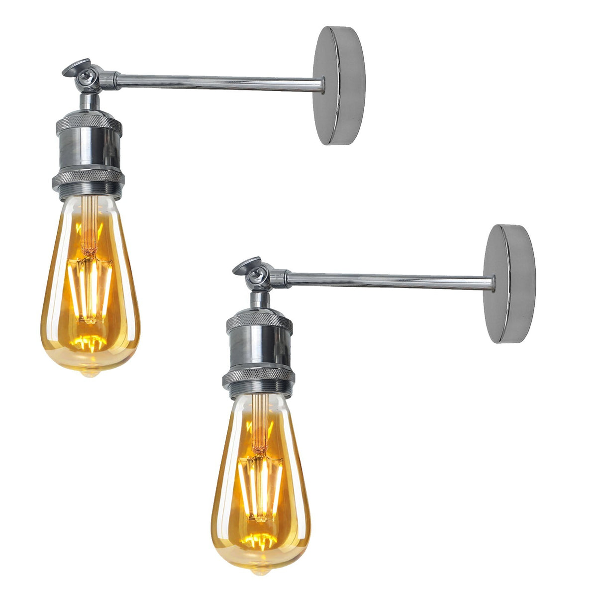 Adjustable Swivel Arm Wall Light – Copper, French Gold, Rose Gold, White - photo 9