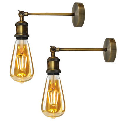 Adjustable Swivel Arm Wall Light – Copper, French Gold, Rose Gold, White - photo 10