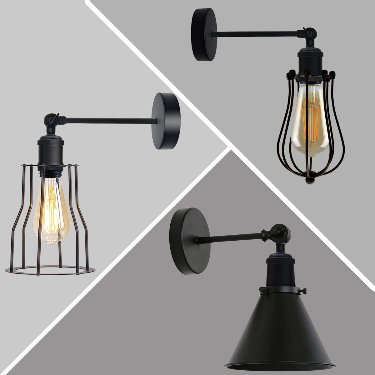 Adjustable Swivel Arm Wall Light – Copper, French Gold, Rose Gold, White - photo 6