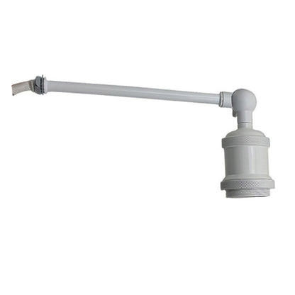 Adjustable Swivel Arm Wall Light – Copper, French Gold, Rose Gold, White - White, No Shade, Holder Only, Without Bulb