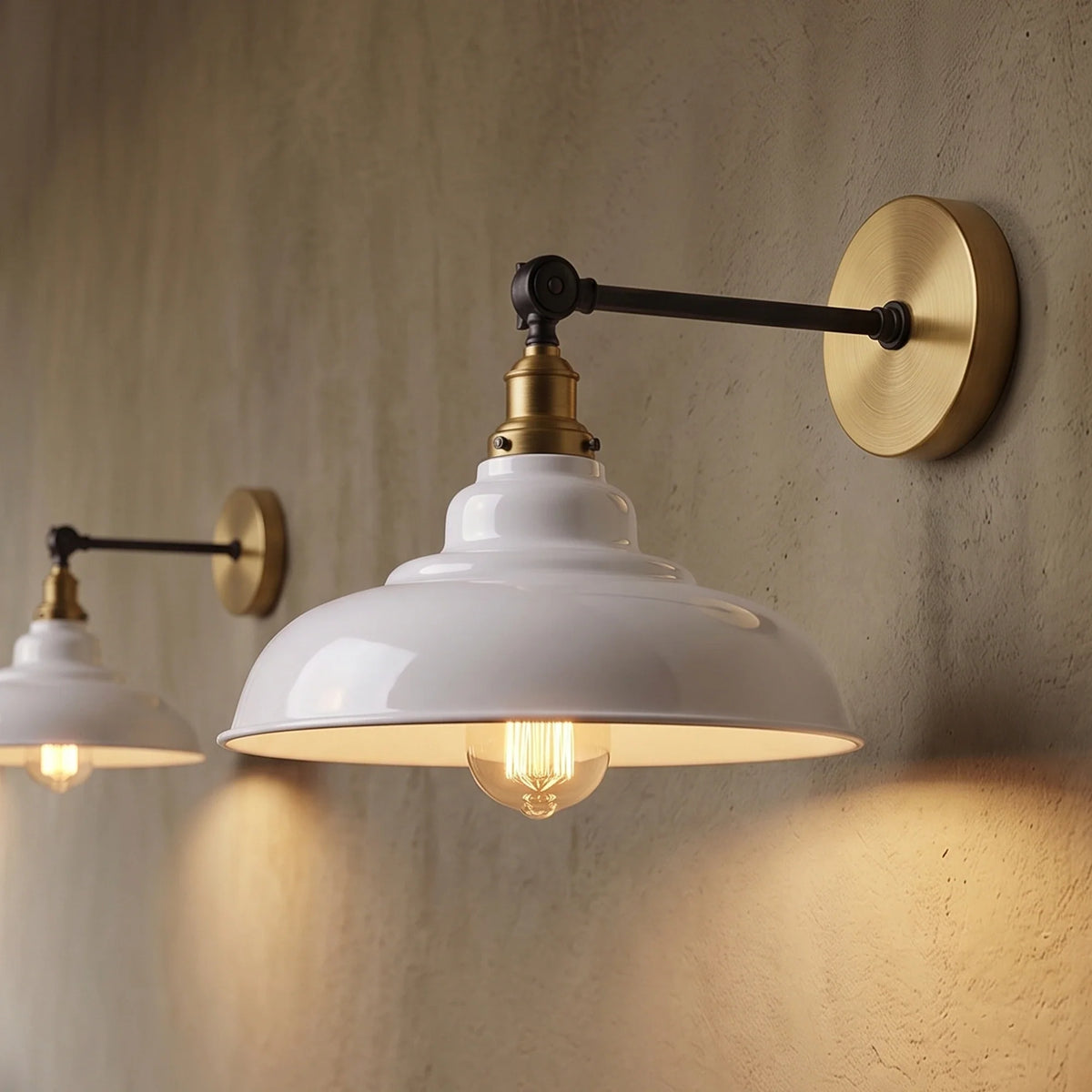Adjustable Two-Tone Wall Light with Shade - photo 17