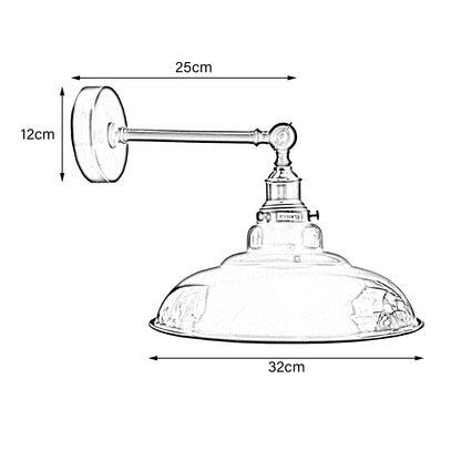 Adjustable Two-Tone Wall Light with Shade - photo 4