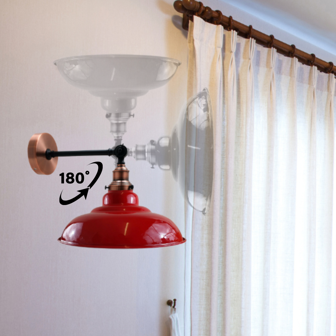 Adjustable Two-Tone Wall Light with Shade - photo 6