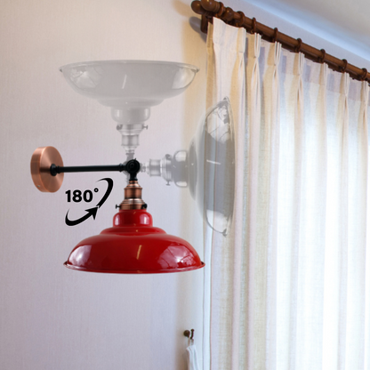 Adjustable Two-Tone Wall Light with Shade - photo 6