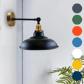 Adjustable Two-Tone Wall Light with Shade